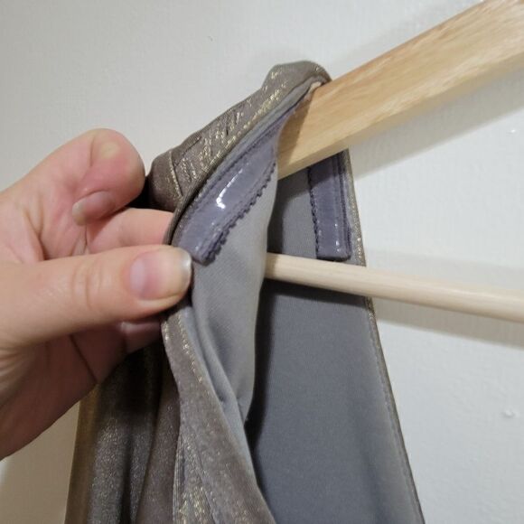 Tadashi Shoji Antique Gold Lamé Gown - Picture 12 of 16